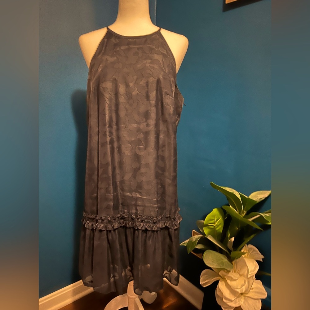 London Times Navy Dress with beautiful details